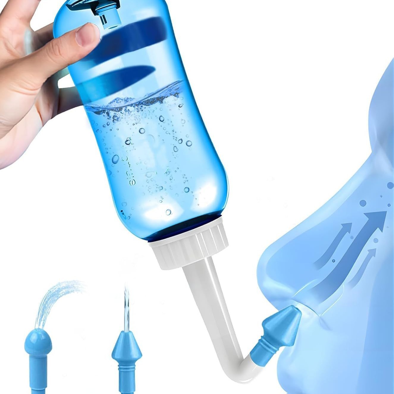 Neti Pot Nasal Rinse - 300/500ML Nose Wash Cleaner Nasal Irrigator