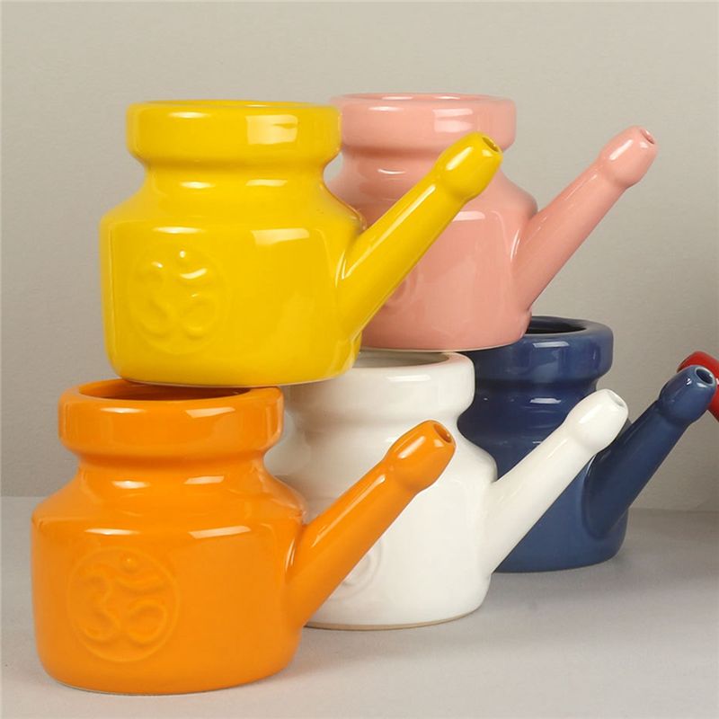 【STOCK】350Ml Ceramic Neti Pot  - Neti Pot Nasal Rinse review and price