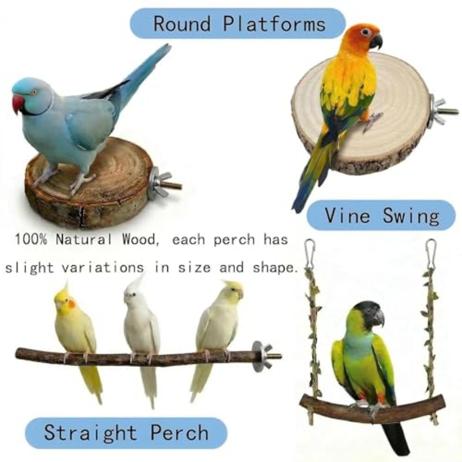 8PCS natural wood bird perches - Health & Wellness Services At Western University Photos review and price