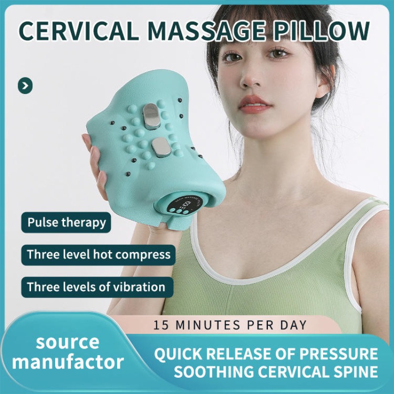Electric Heated EMS Pulse Cerv - Neck Traction Pillow review and price