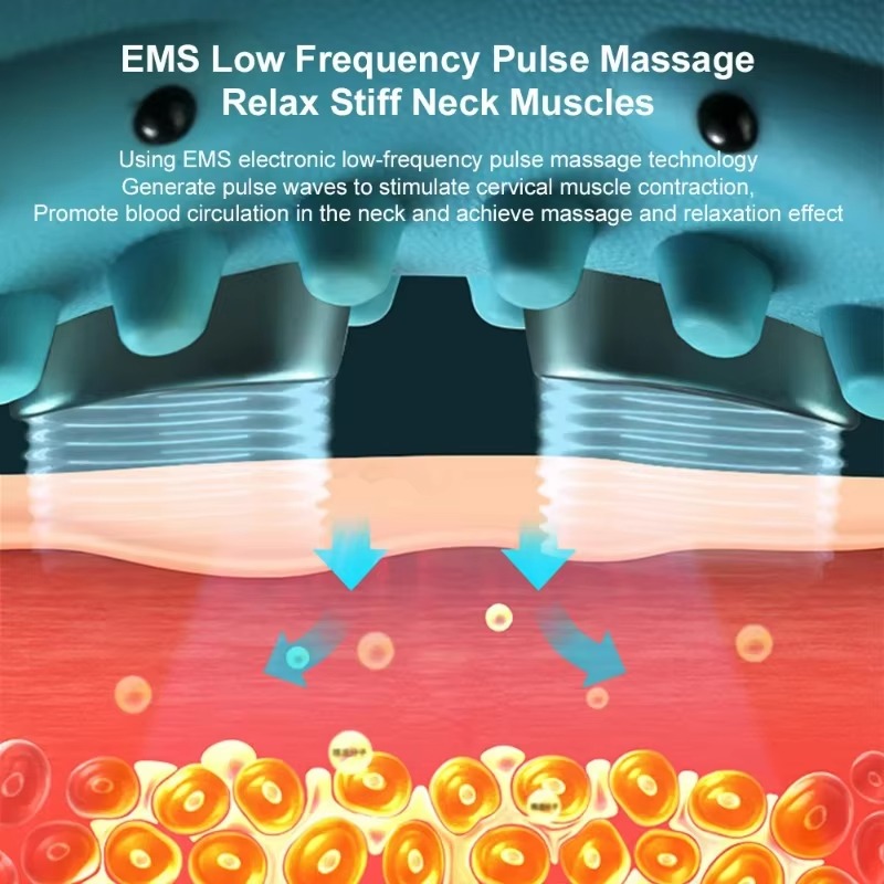 Electric Heated EMS Pulse Cerv - Neck Traction Pillow review and price