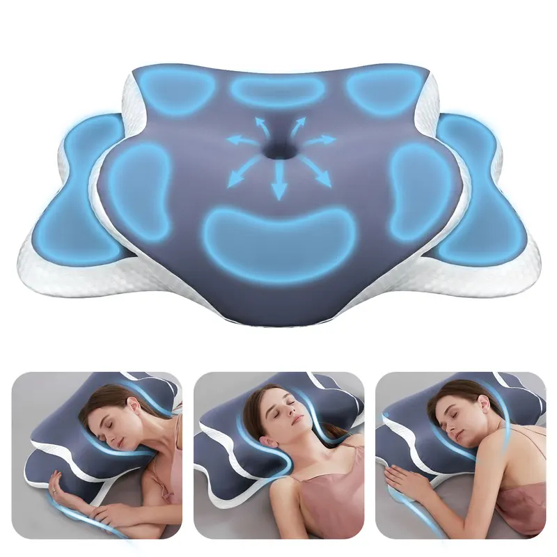 Memory Foam Pillow Cervical Pi - Neck Traction Pillow review and price
