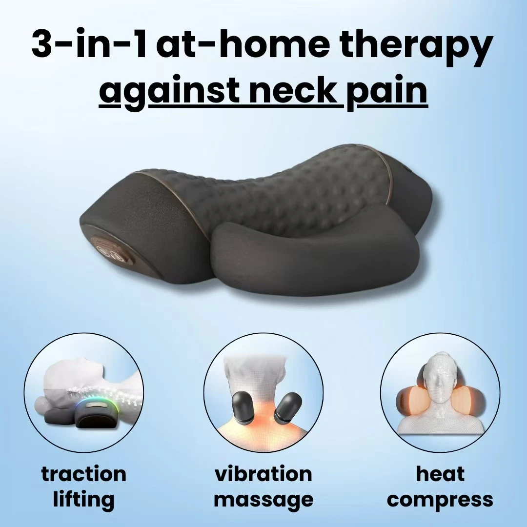 COSSEAL-3-in-1 Neck Massager C - Neck Traction Pillow review and price