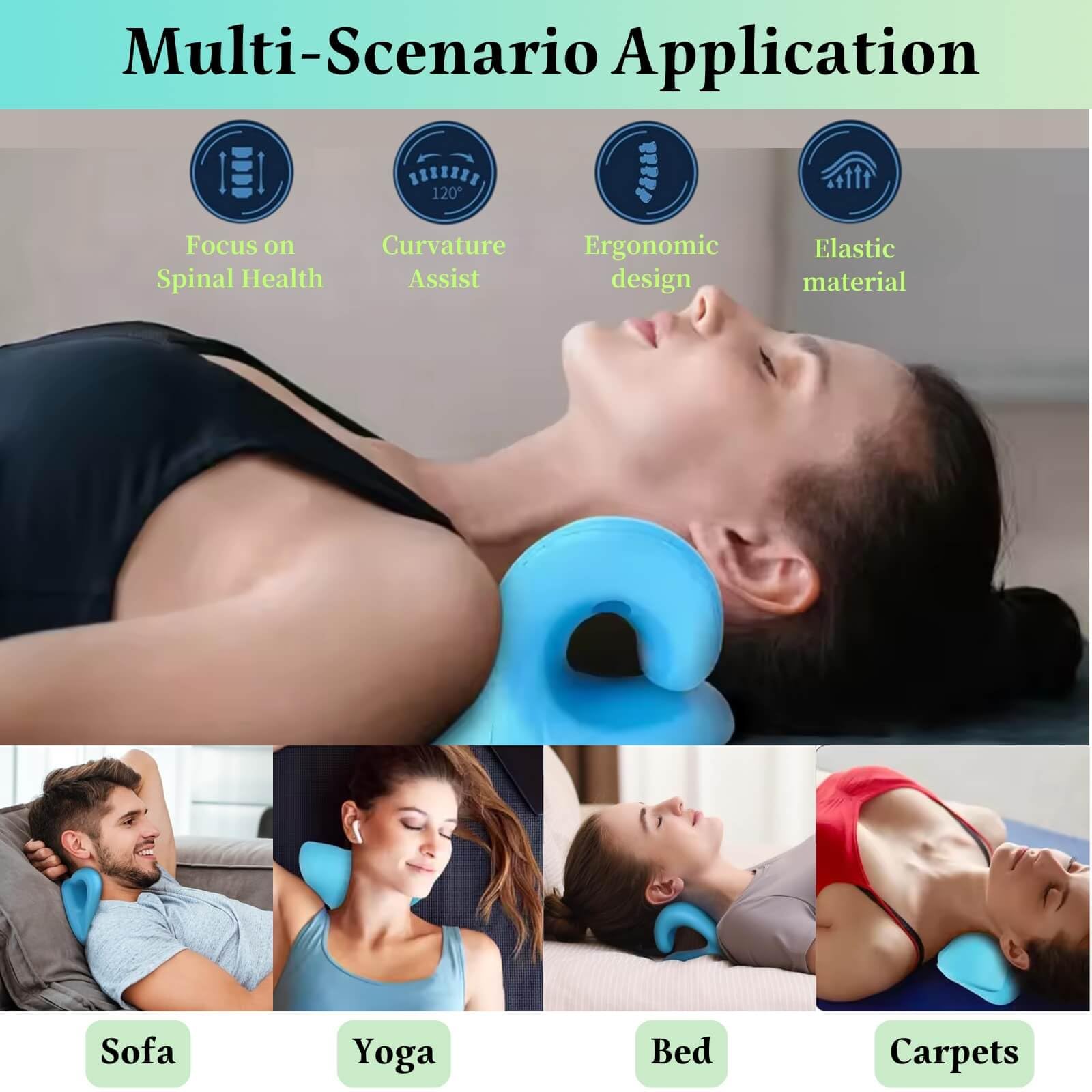 Neck And Shoulder Relaxer Cerv - Neck Traction Pillow review and price
